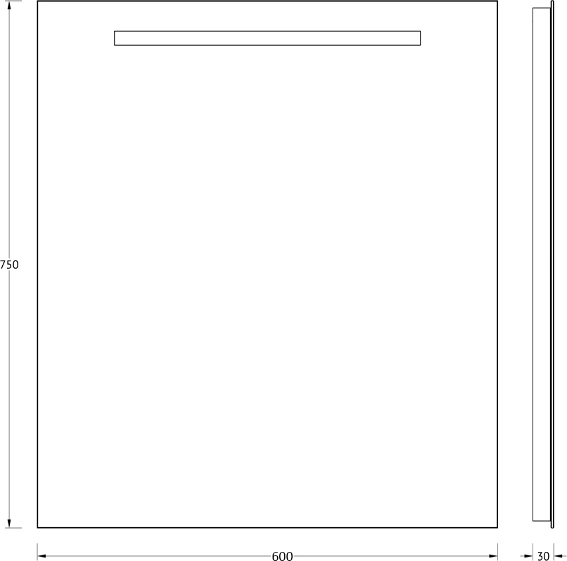 Зеркало в ванную Evoform  60 см  BY 2003 - 2