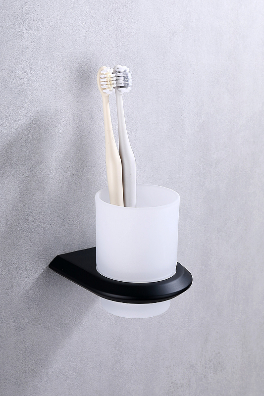 Стакан для зубных щеток Abber Nord черный матовый AA1556B - 1