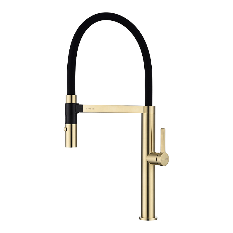 Смеситель для кухни Paulmark Leader светлое брашированное золото Le214101-SBG - 0