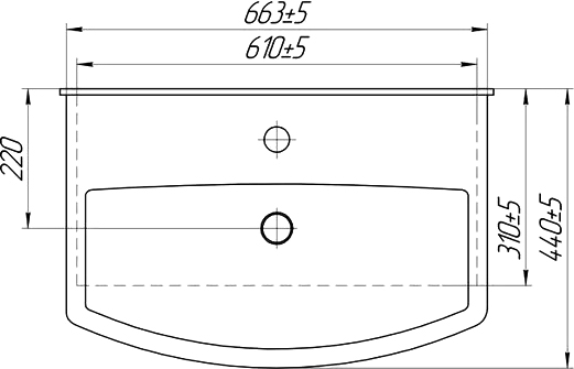 Тумба с раковиной DIWO Сочи 65 синяя 564061 - 8