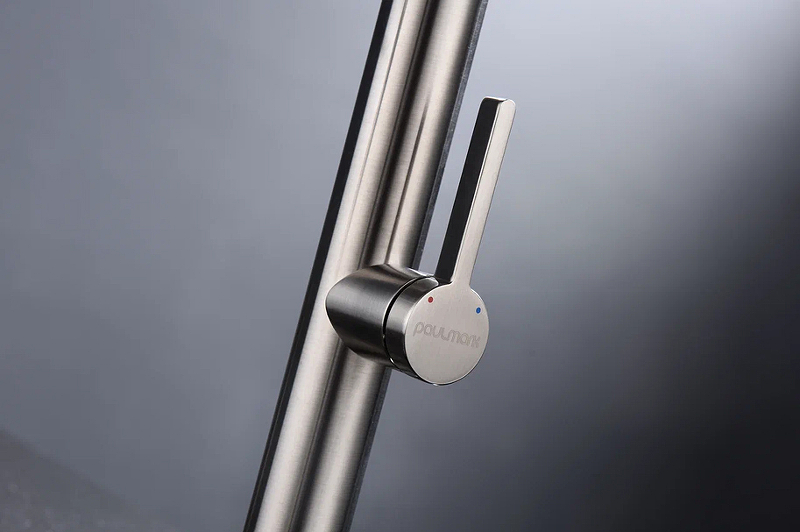 Смеситель для кухни Paulmark Leader сталь Le214101-NI - 10