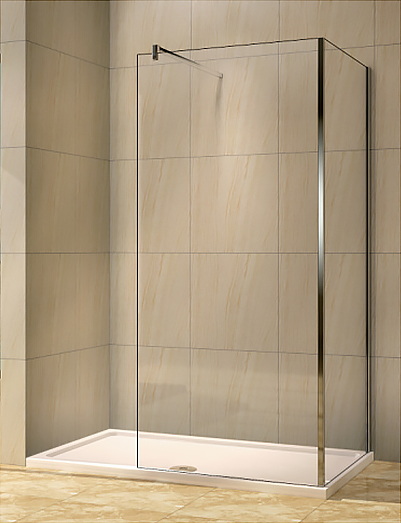 Душевая перегородка Weltwasser WW400 Walk-In 100G-1 100х185 хром  10000002939 - 2