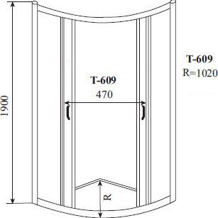 Душевой уголок Timo Altti ALTTI-609 Clean Glass 90х90 см - 9