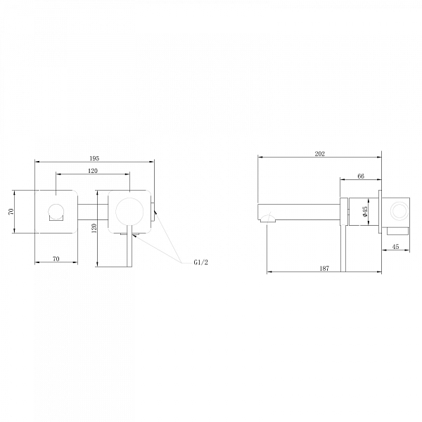 Смеситель для раковины ABBER Emotion черный матовый  AF8812B - 2