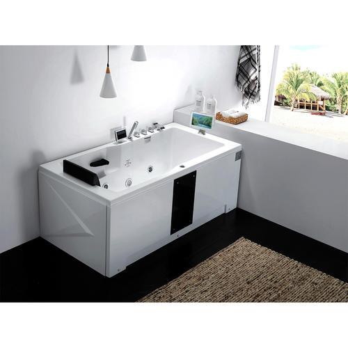 Акриловая ванна Gemy 171х86 белая правая с гидромассажем G9066 II O R - 1