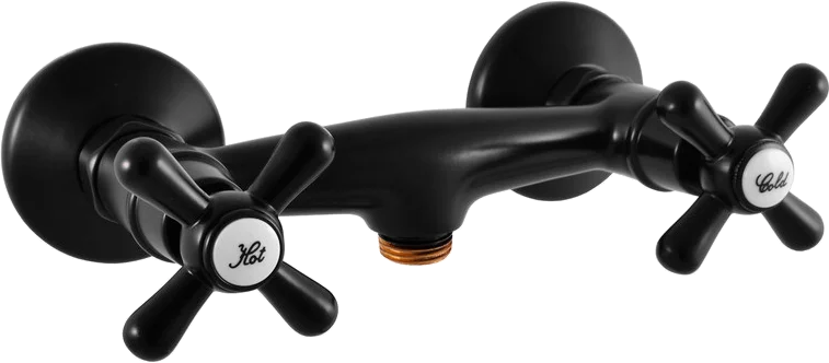 Смеситель для душа Rav Slezak Morava retro черный матовый  MK180.5CMAT - 0