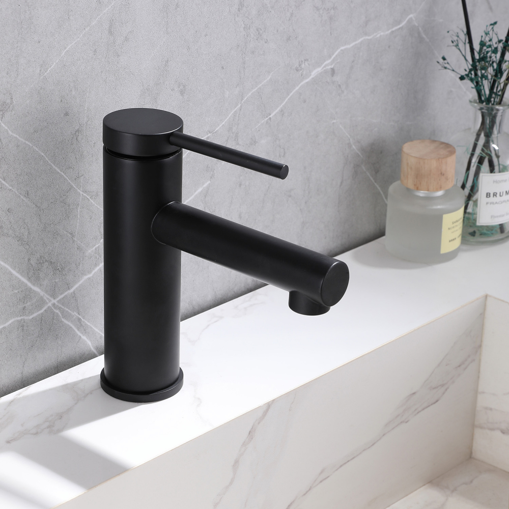 Смеситель для раковины ABBER Emotion черный матовый  AF8810B - 1