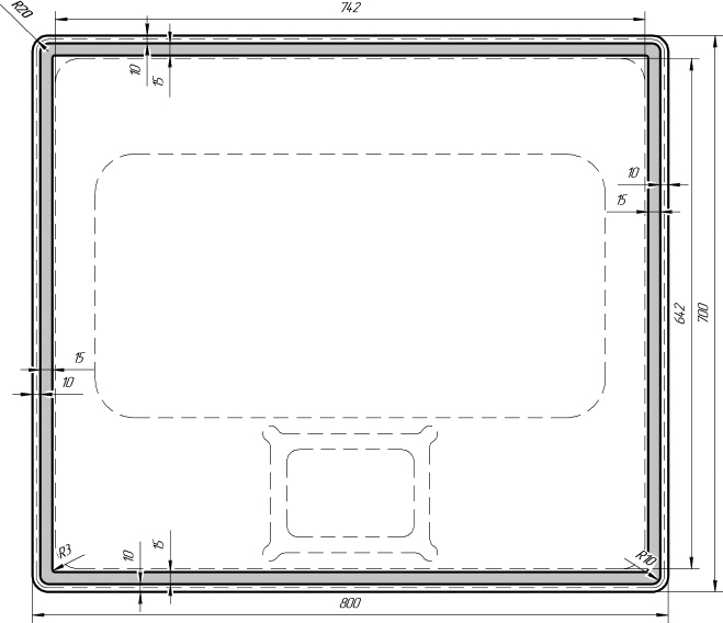 Зеркало в ванную Dreja.eco Uni 80 см  99.9025 - 4