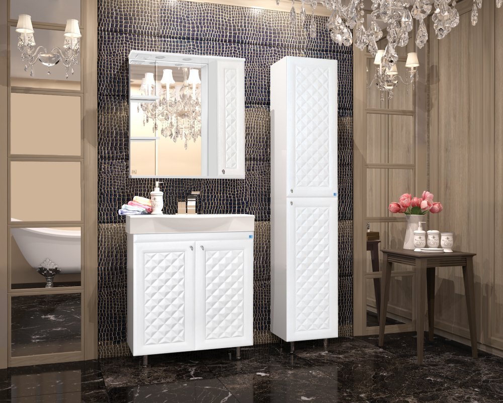 Зеркало-шкаф Style Line Канна 75/С Люкс, белый ЛС-00000295 - 1