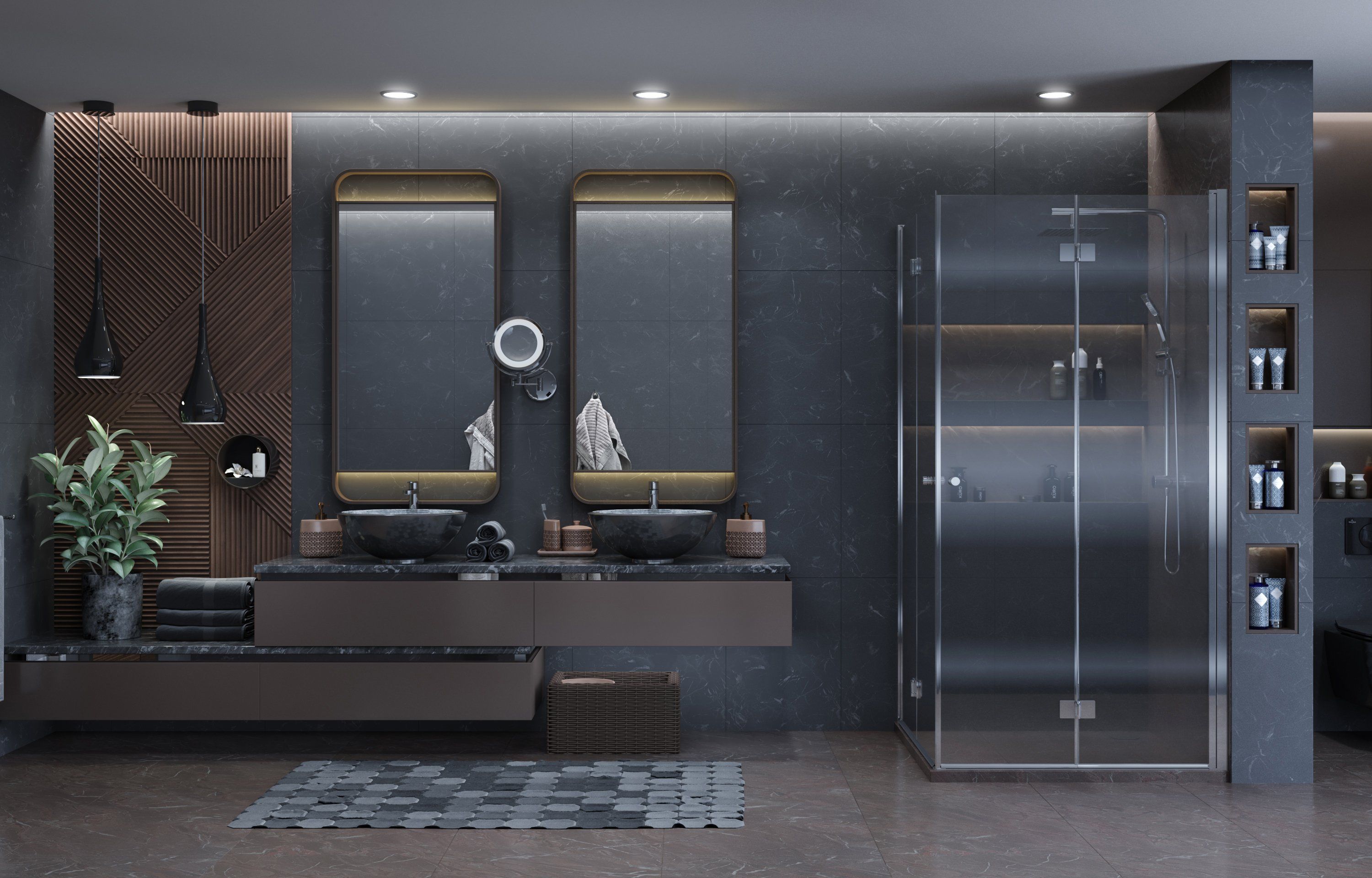 Душевой уголок Ambassador Diamond 12011109 90х90 см - 2