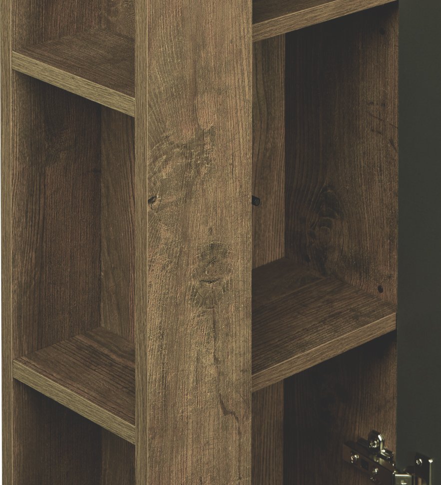 Шкаф подвесной Aquaton Терра 35 светлое дерево-серый 1A247503TEKA0 - 3