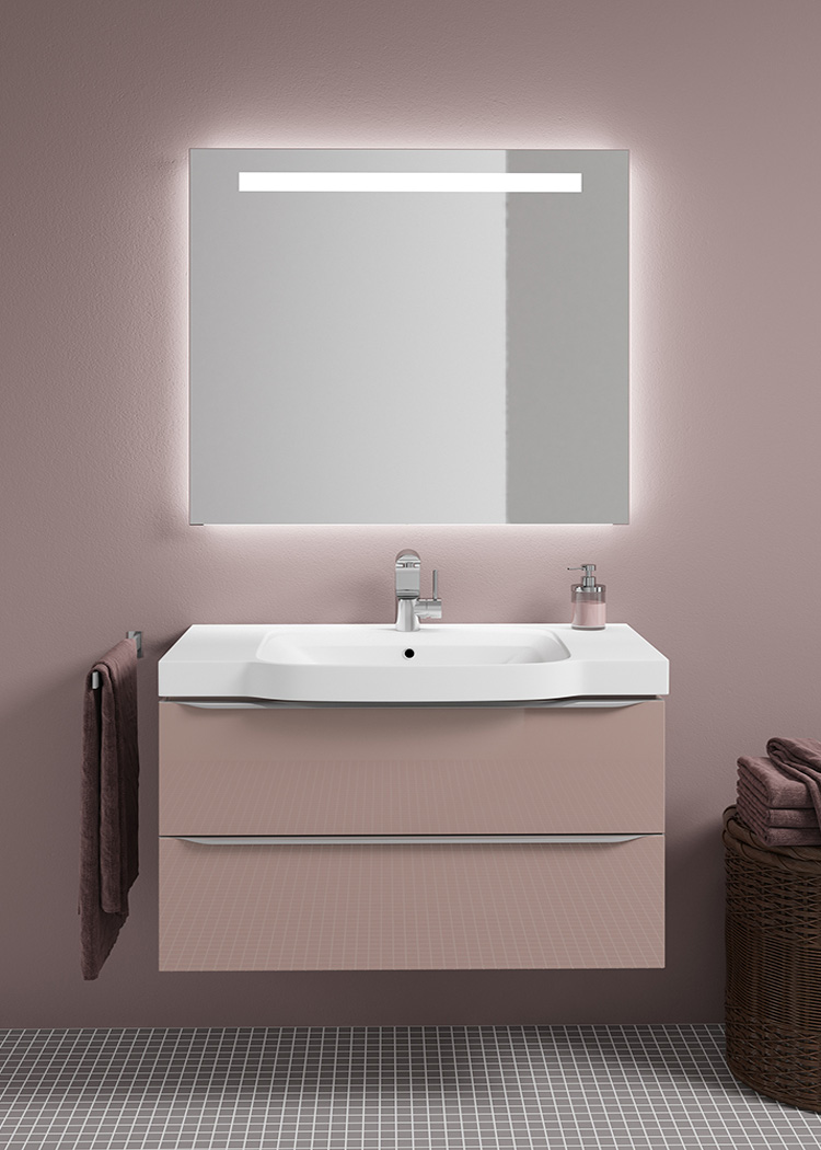 Зеркало в ванную Sanvit ТАНДЕМ 100 см  ztandem100 - 1