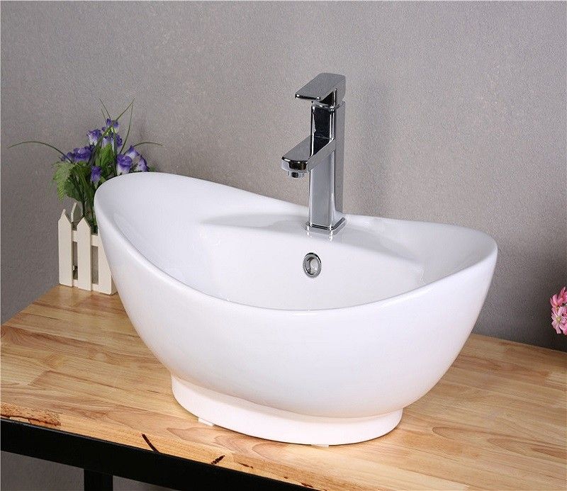 Раковина накладная Ceramalux N белый  9018 - 2