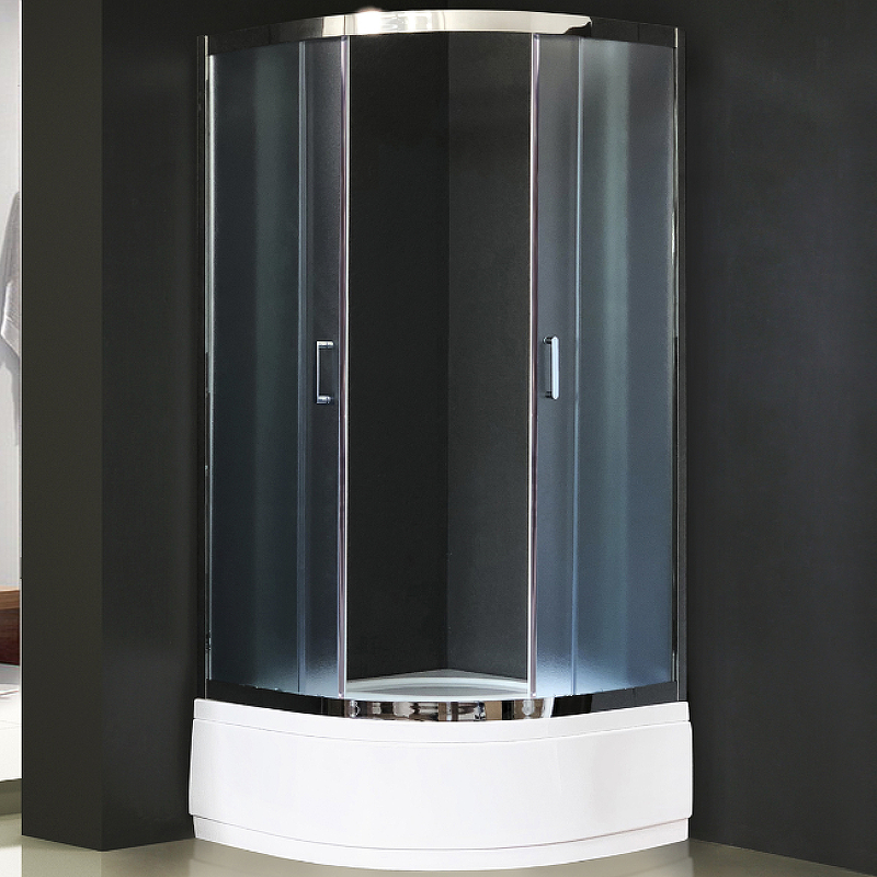 Душевой уголок Royal Bath 90х90 профиль хром стекло матовое RB90СK-C-CH - 1