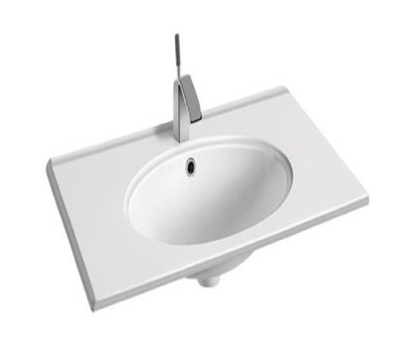 Раковина встраиваемая CeramaLux N 71 см белый  9070F - 0