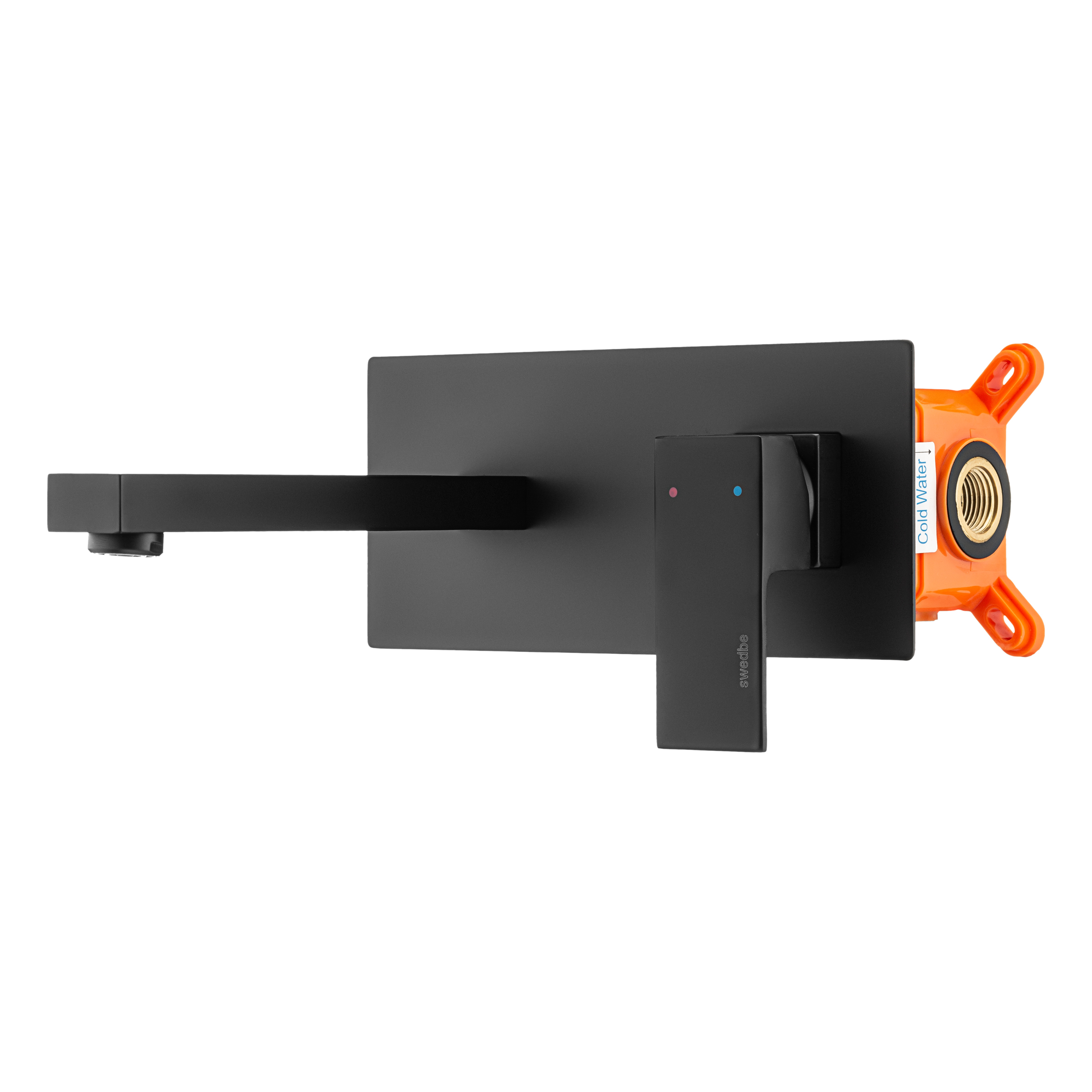 Swedbe Platta Смеситель для раковины встраиваемый в монтажном боксе, цвет: черный 5501B - 1