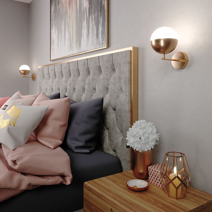 Бра Eurosvet Nuvola 70129/1 латунь - 1