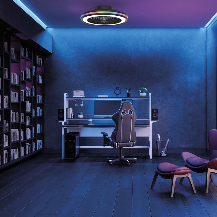 Светильник с вентилятором Mantra (люстры-вентиляторы) Gamer 7862 - 1