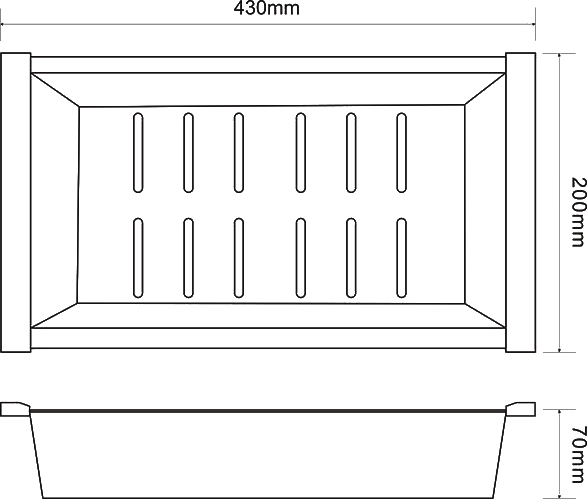 Коландер Zorg Inox R C 12-44 для моек - 1