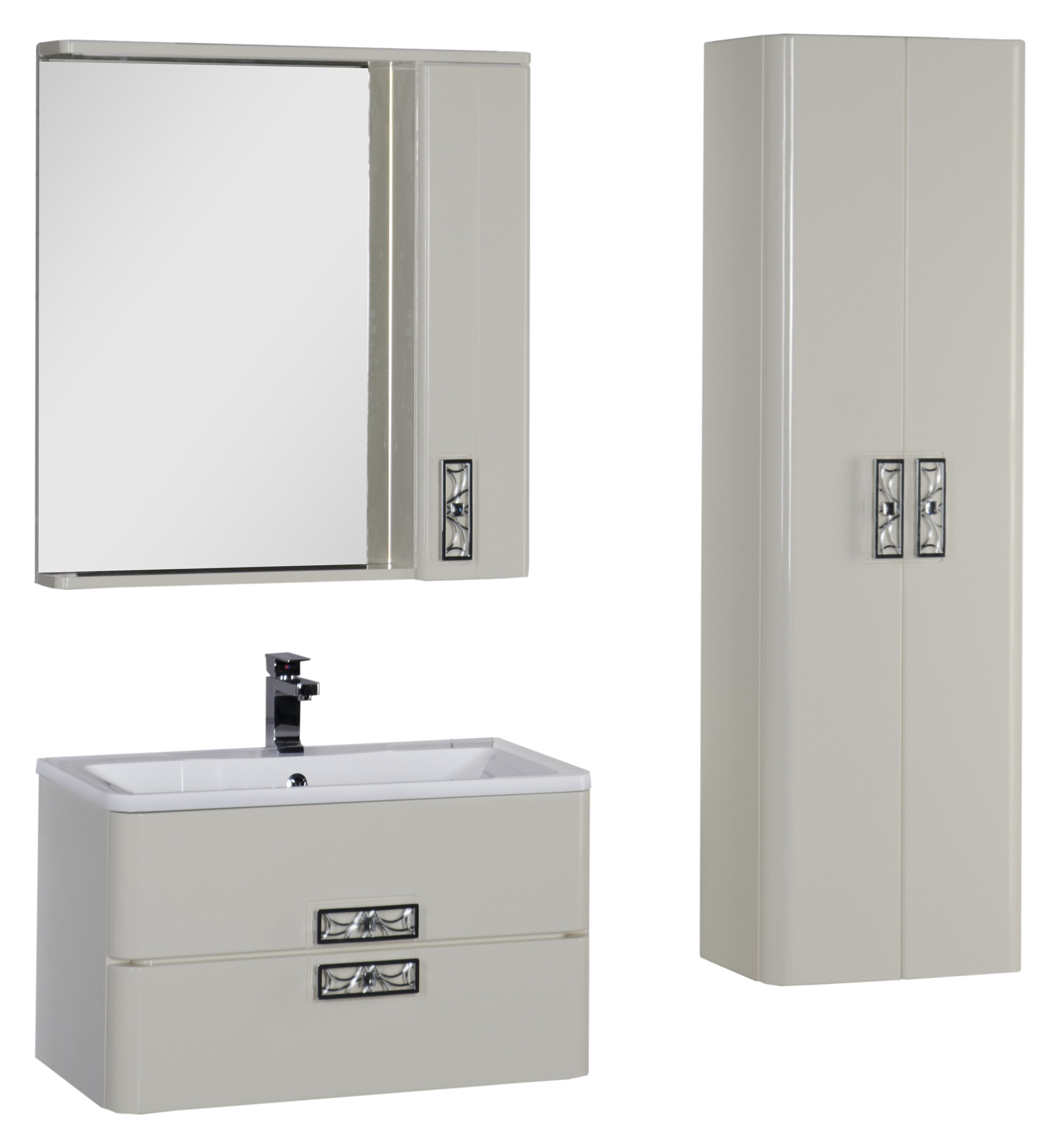 Шкаф-пенал Aquanet Паллада 50 слоновая кость 175318 - 1