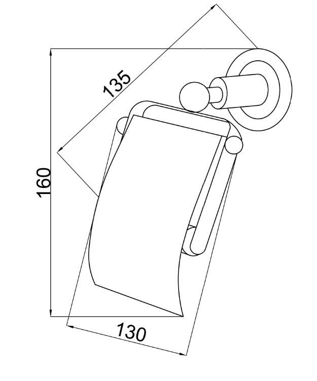 Держатель для туалетной бумаги Boheme Murano золото с фиолетовым 10901-V-G - 1