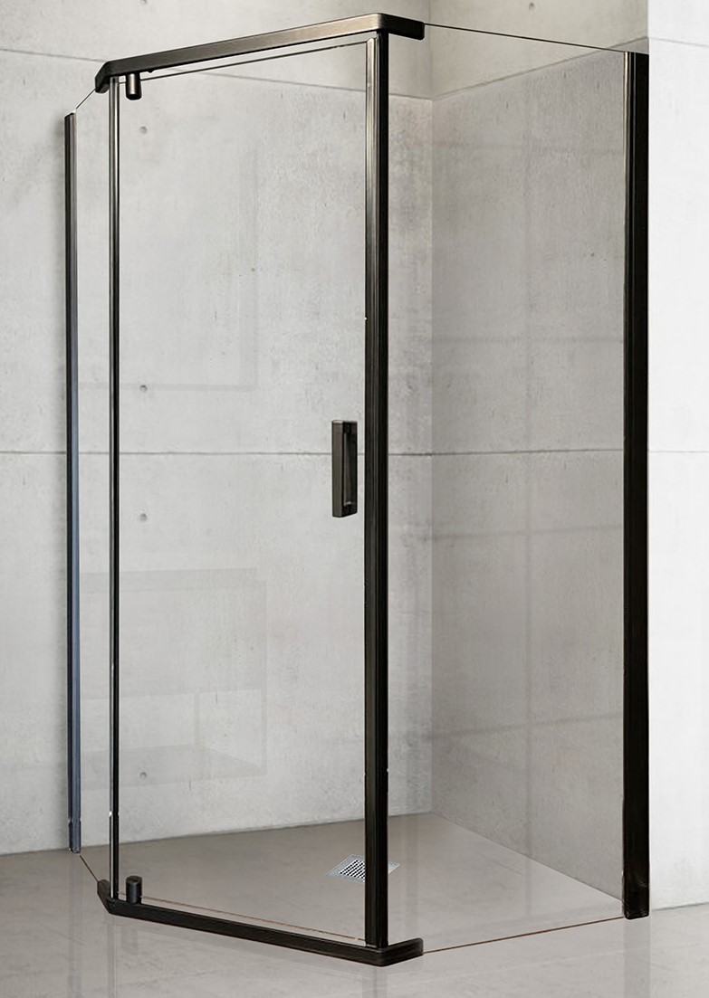 Душевой уголок Royal Bath TR 80х110 профиль черный стекло прозрачное RB1180TR-T-BL - 0