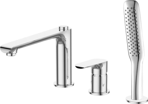 Смеситель BelBagno Ancona ANCONA-BVD3-CRM на борт ванны, С ВНУТРЕННЕЙ ЧАСТЬЮ - 0