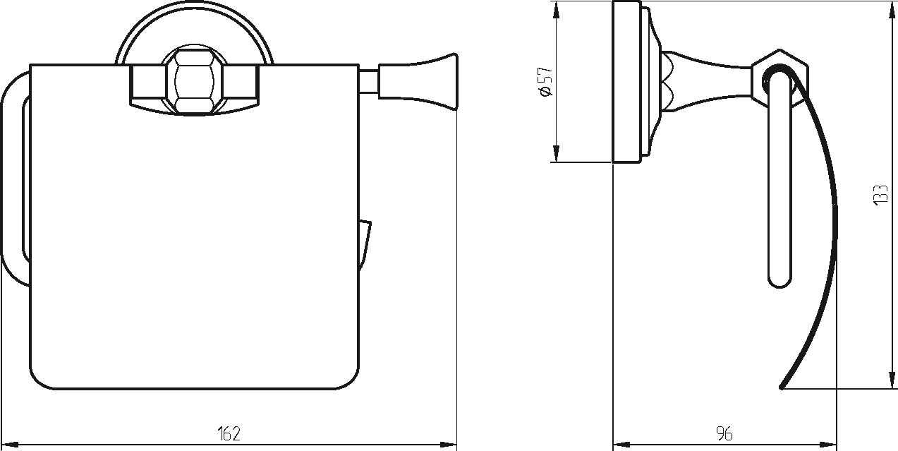 Держатель туалетной бумаги Migliore Fortuna 27693 бронза - 1