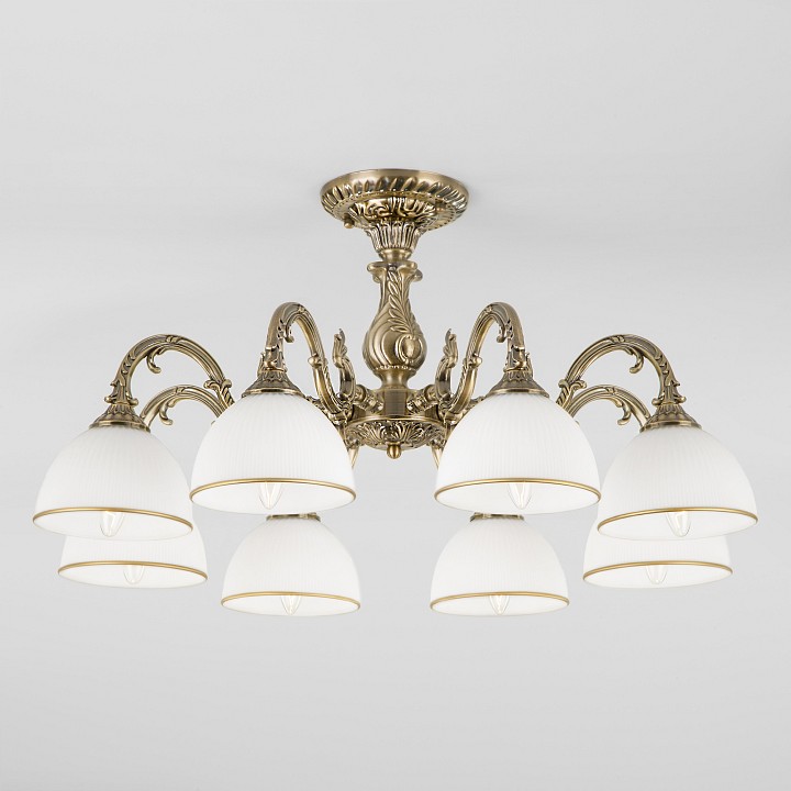 Люстра на штанге Eurosvet Caldera 60106/8 античная бронза - 0