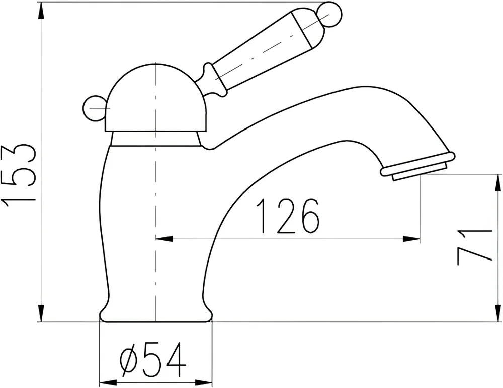 Смеситель для биде Rav Slezak Labe золото L545.5KZ - 1