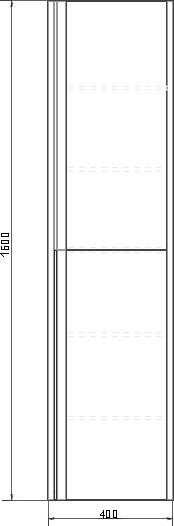 Шкаф-пенал Comforty Эдинбург 40 бетон светлый 00004147998 - 3