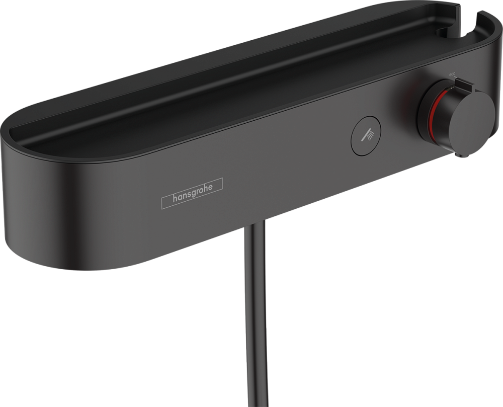 Смеситель для душа Hansgrohe ShowerTablet Select термостатический чёрный матовый 24360670 - 0