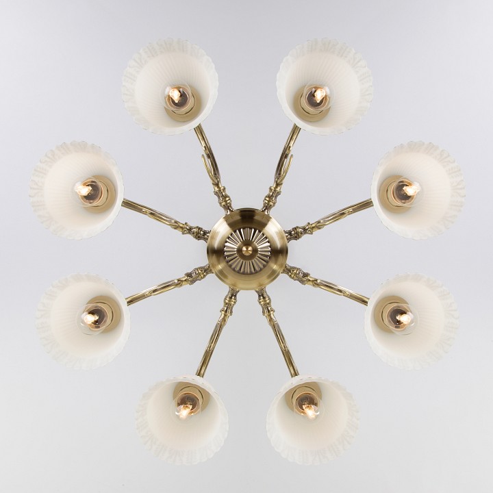 Люстра на штанге Eurosvet Campina 60107/8 античная бронза - 1