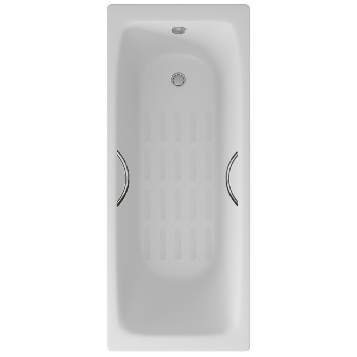 Ванна чугунная Delice Biove 170х75 с ручками и антискользящим покрытием DLR220509R-AS - 0