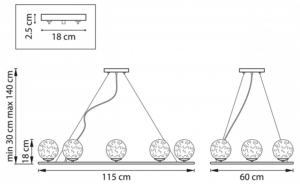 Подвесная люстра Lightstar Bari 815287 - 2