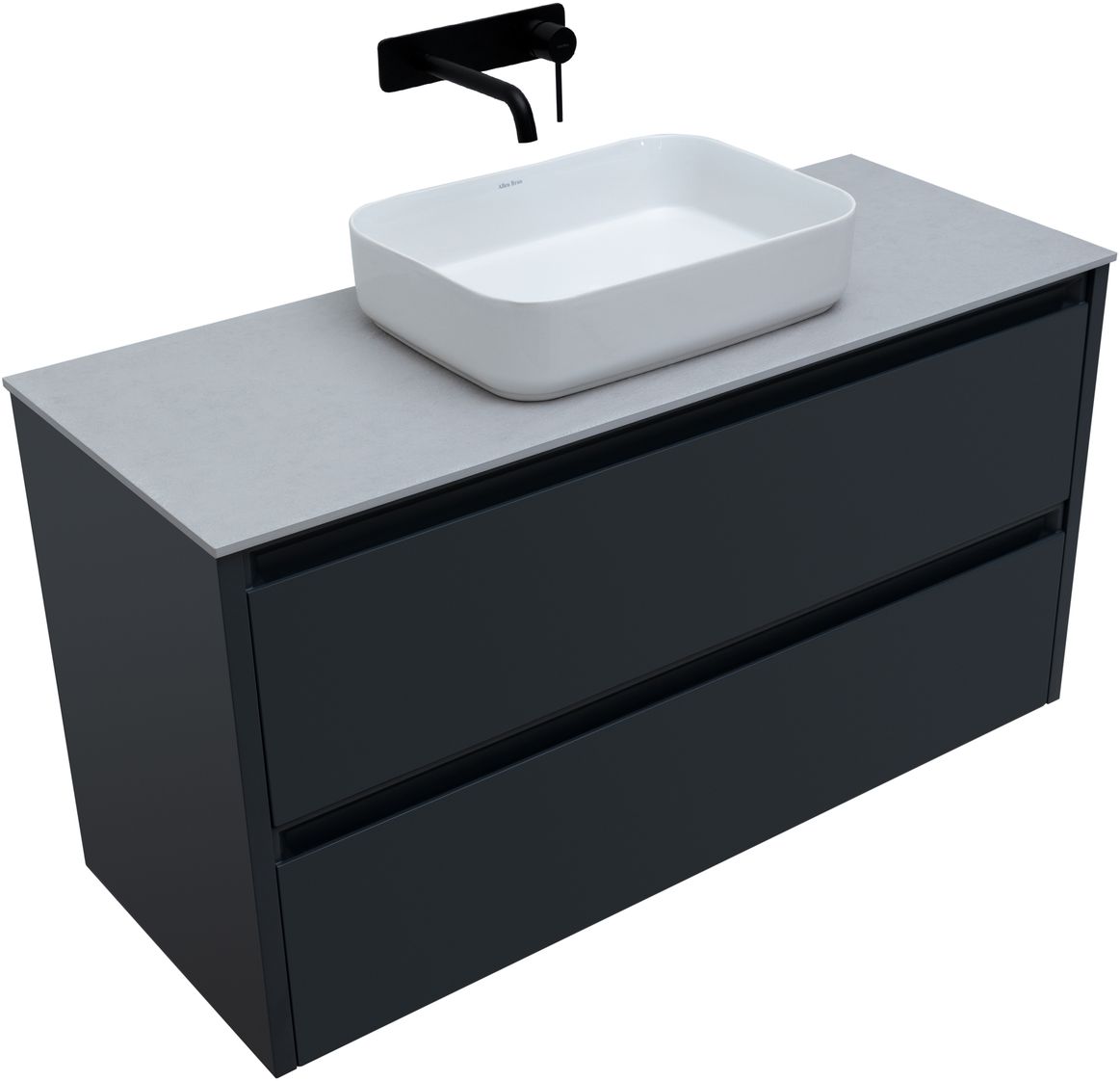 Тумба под раковину Allen Brau Fantasy 120 черный матовый 1.11005.AM - 6