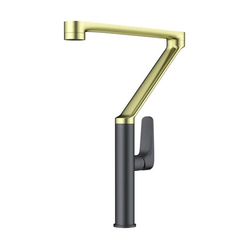 Смеситель для кухни Omoikiri Tara светлое золото/вороненая сталь  4994396 - 0