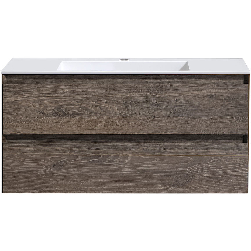 Тумба под раковину Vincea Luka 100 2 ящика темное дерево VMC-2L100RO - 0