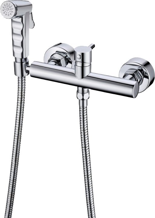 Гигиенический душ Bravat D9140CP-RUS со смесителем, хром - 0