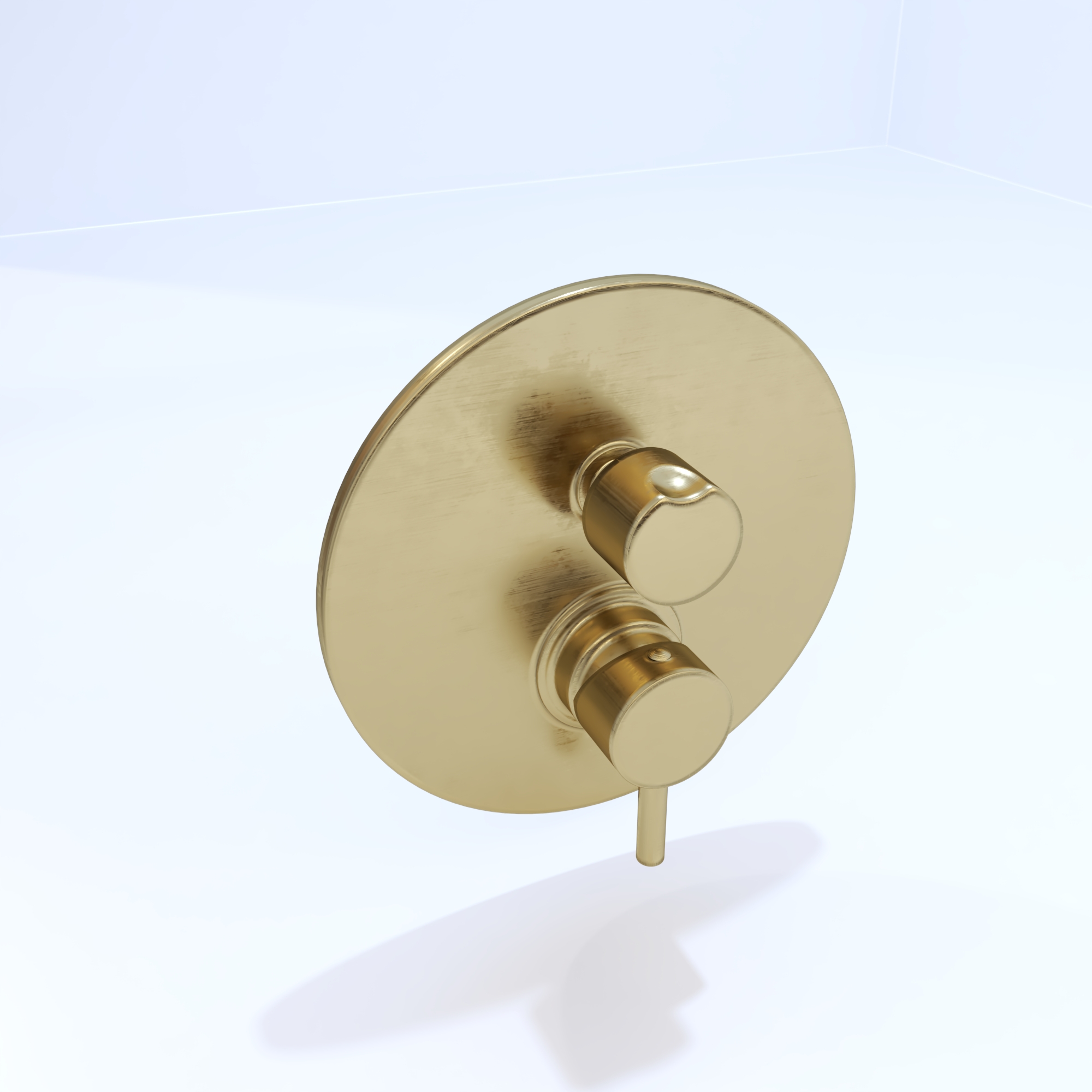 Смеситель Paffoni Light LIG018HGSP с ВНУТРЕННЕЙ ЧАСТЬЮ, для ванны с душем, золото медовое брашированное - 1