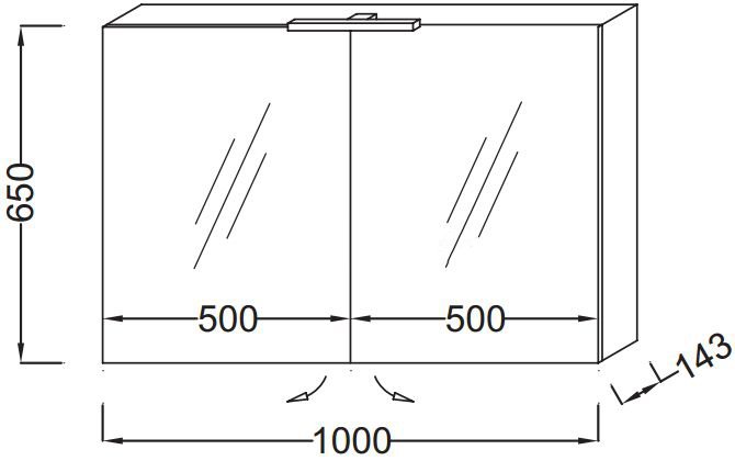 Зеркало-шкаф Jacob Delafon   EB797RU-G1C - 1
