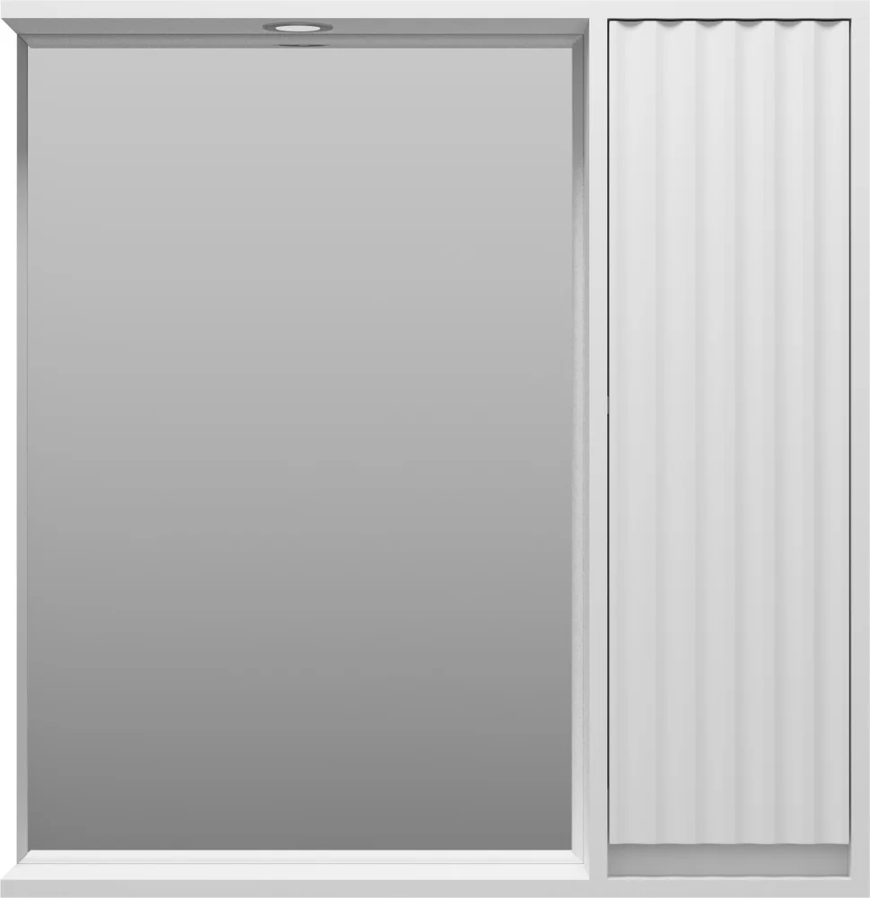 Зеркало Brevita Balaton 80 R, белое  BAL-04080-01-П - 2