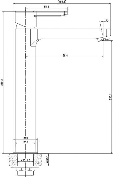 Смеситель Iddis Sena SENSB01i01 для раковины - 1