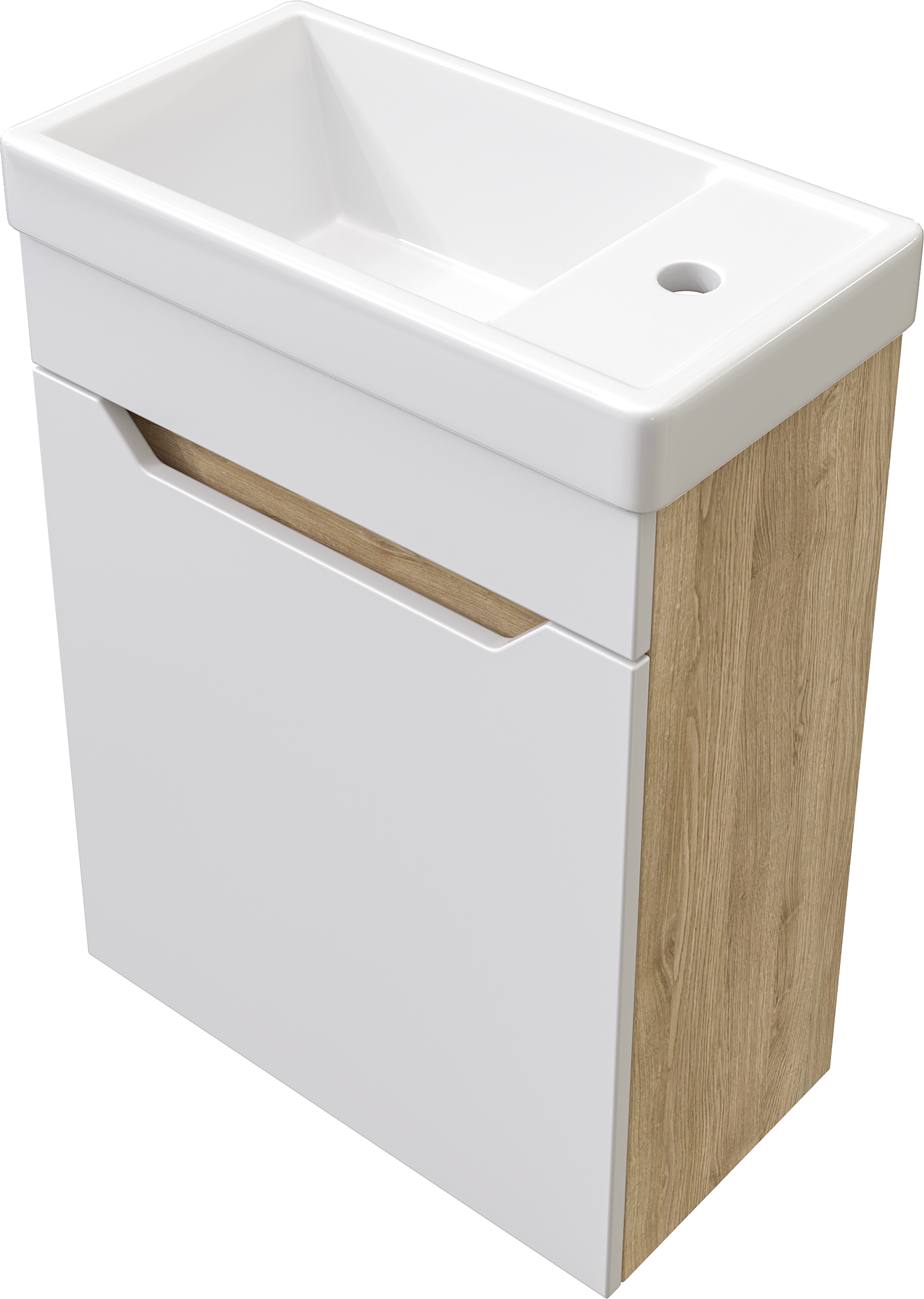 Тумба с раковиной DIWO Архангельск 40 дуб сонома, подвесная 569573 - 8