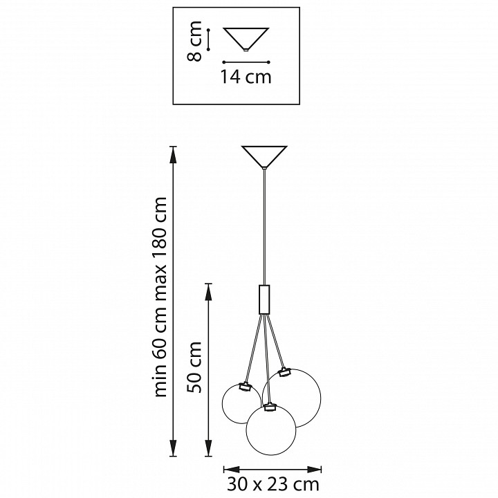 Подвесная люстра Lightstar Sferetta 801039 - 7