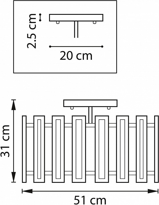Светильник на штанге Lightstar Agave 712054 - 1