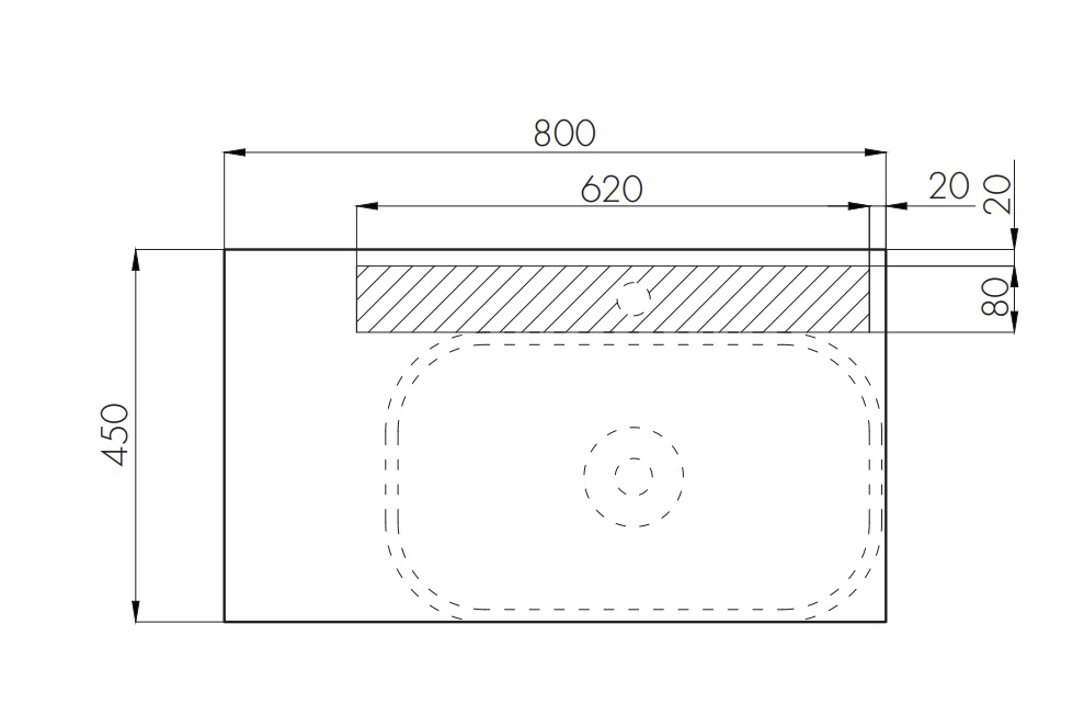 Тумба под раковину Aquaton Мишель 80 без столешницы светлое дерево-голубой 1A256801MIX30 - 14