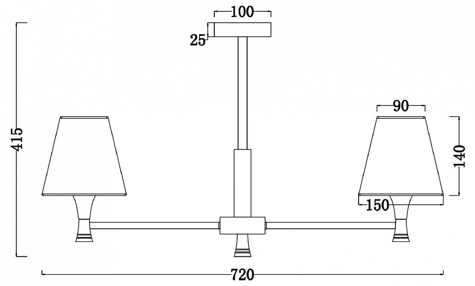 Потолочная люстра Freya Perfetto FR5098PL-05BBS - 1