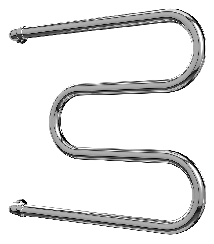 Водяной полотенцесушитель Terminus M-образный 600х400 Хром 4620768881183 - 1