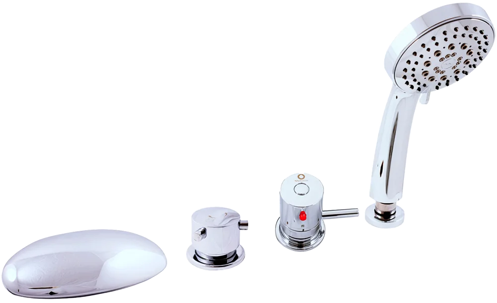 Смеситель на борт ванны термостатический Rav Slezak Dunaj хром DT270.5P - 0